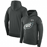 Men's Philadelphia Eagles Anthracite Nike Crucial Catch Performance Hoodie,baseball caps,new era cap wholesale,wholesale hats